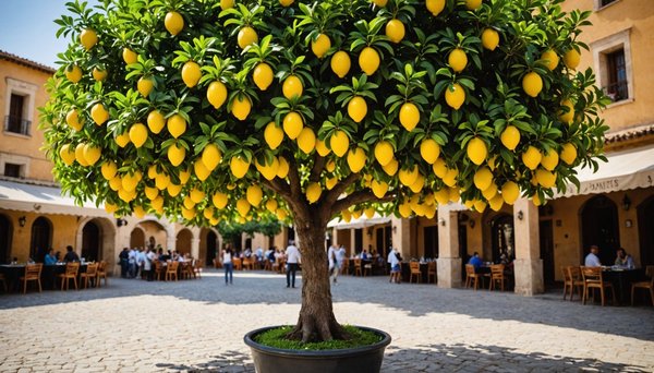 Louez un citronnier artificiel pour vos événements méditerranéens
